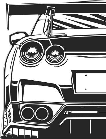 Supercar Detailed Metal Wall Art