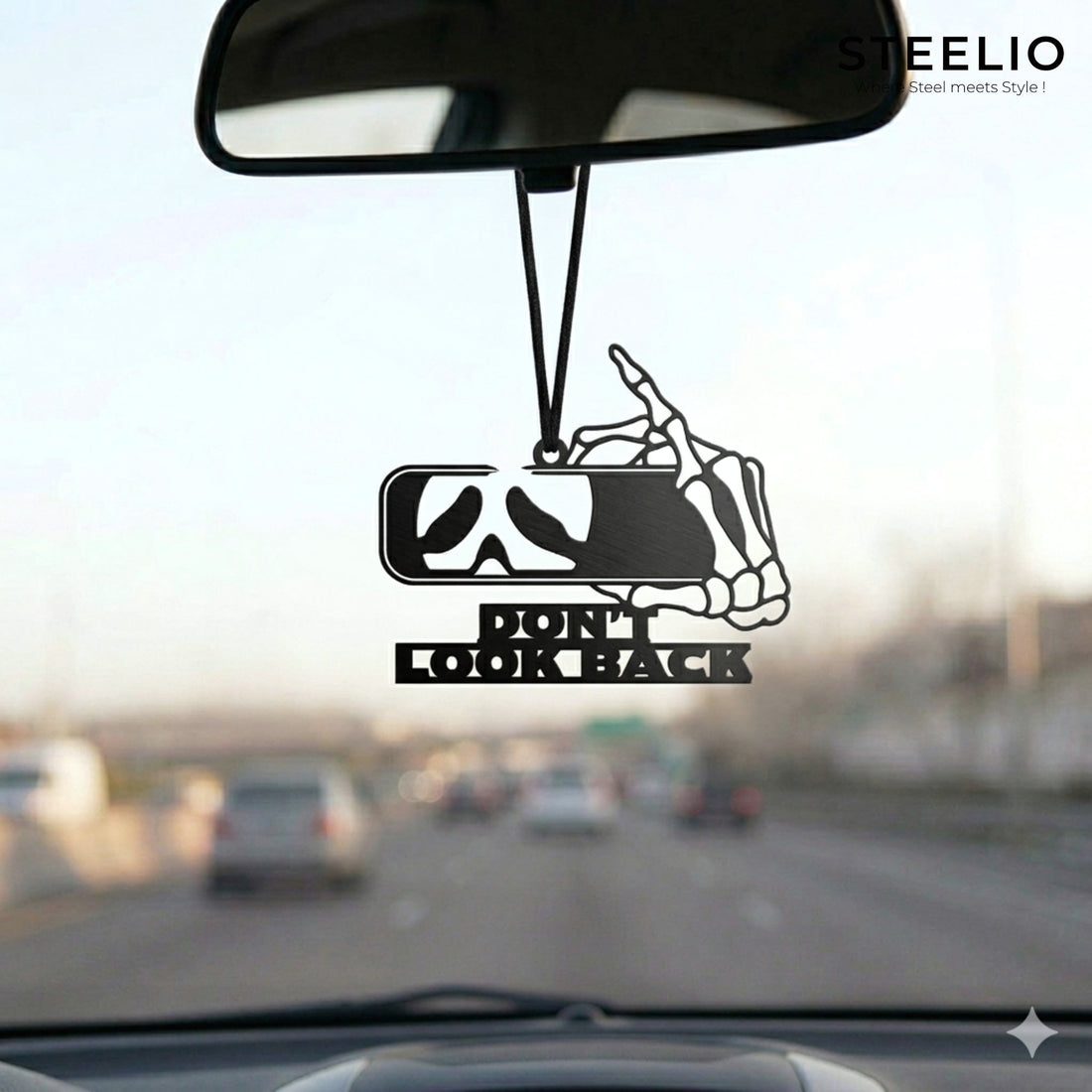 'Don't Look Back' Car Hanging