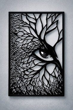 Tree of Life Round Metal Wall Art