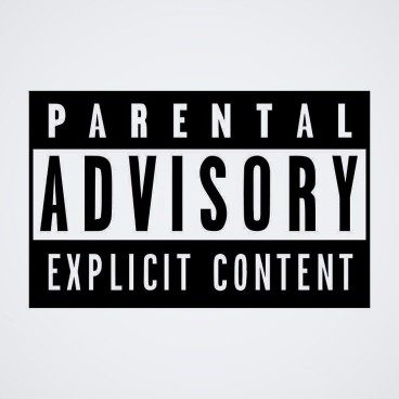 'Parental Advisory' Metal Wall Art
