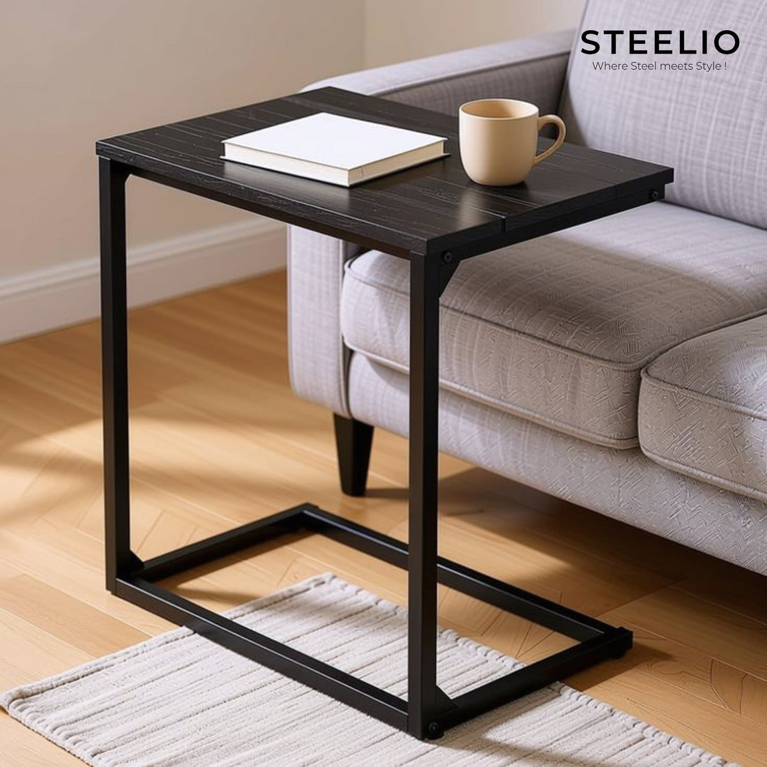 Mesh-Top C-Side Table