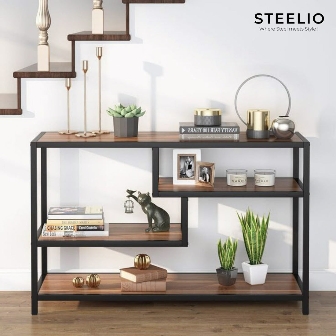 Staircase Console Shelf