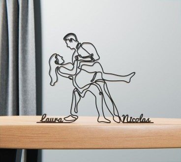 Dancing Couple Personalised Metal Art
