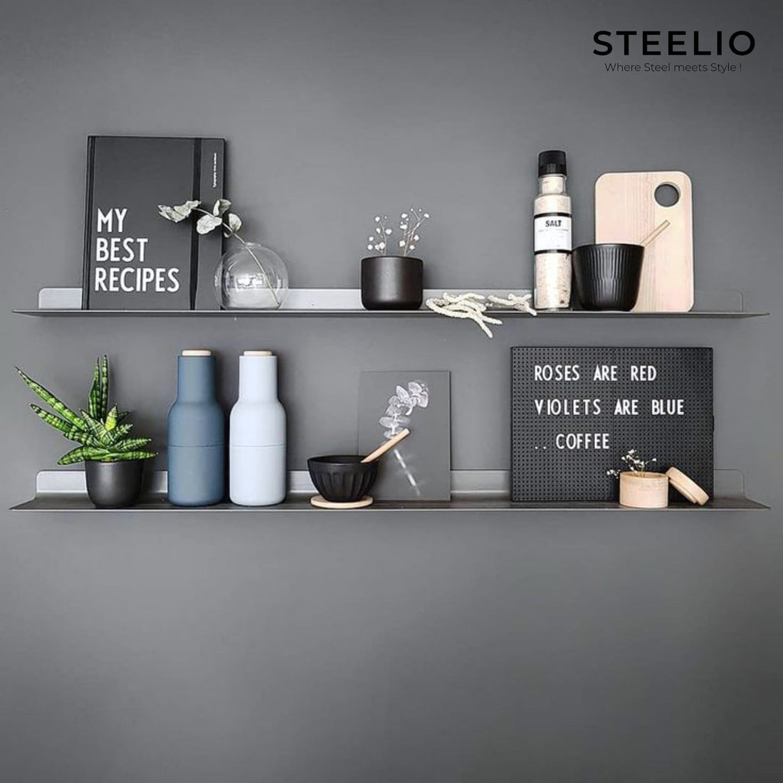 Long Floating Wall Shelf