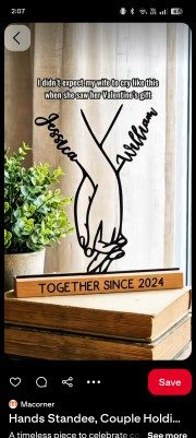 Holding Hands Couple Metal Art