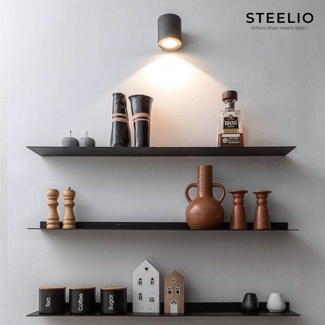 Floating Wall Shelves (Set of 3)