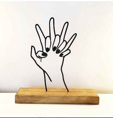 Promise Hands Personalised Metal Art