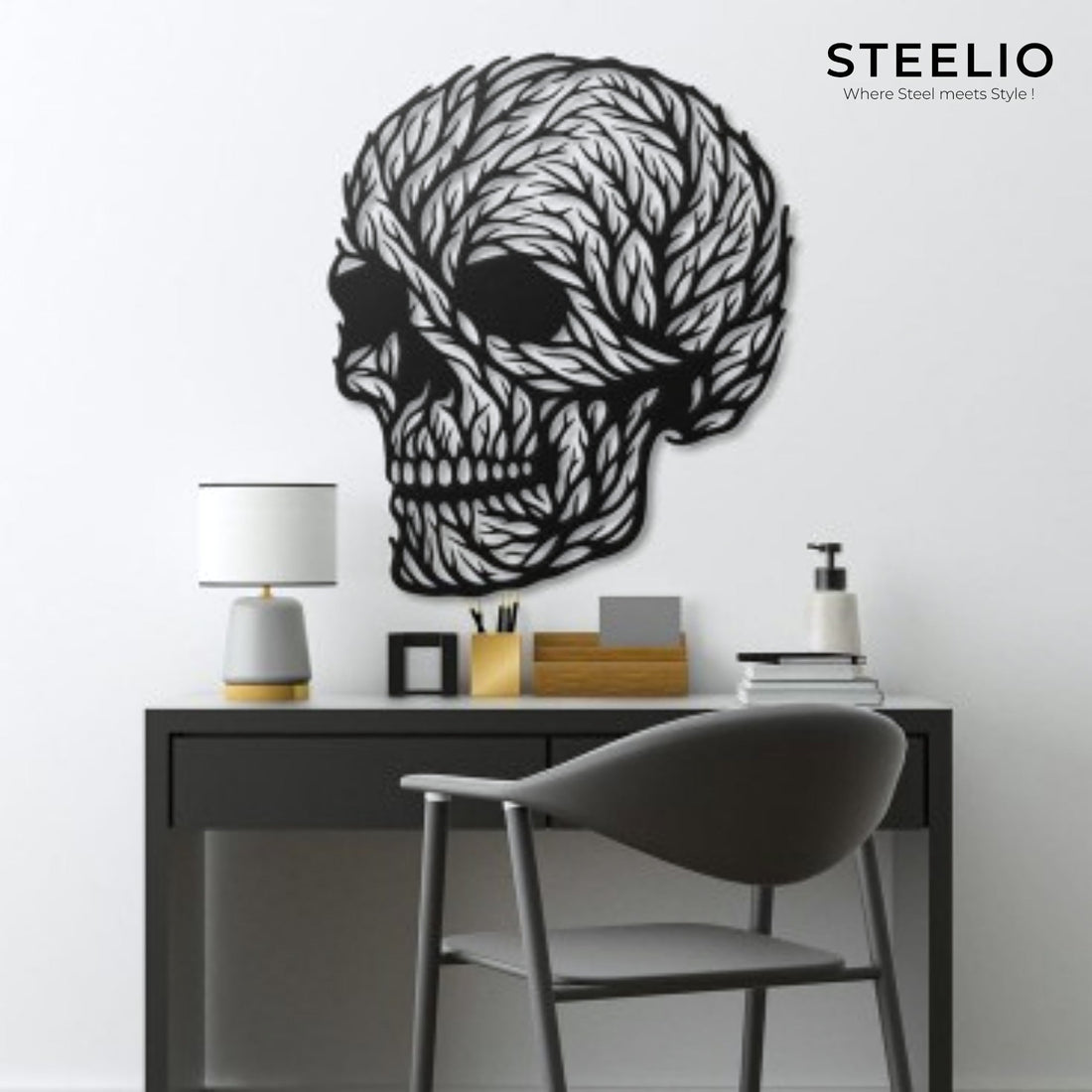 Sugar Skull Metal Wall Art