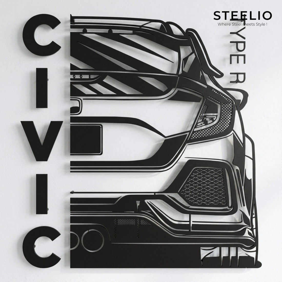 Honda Civic JDM Metal Wall Art