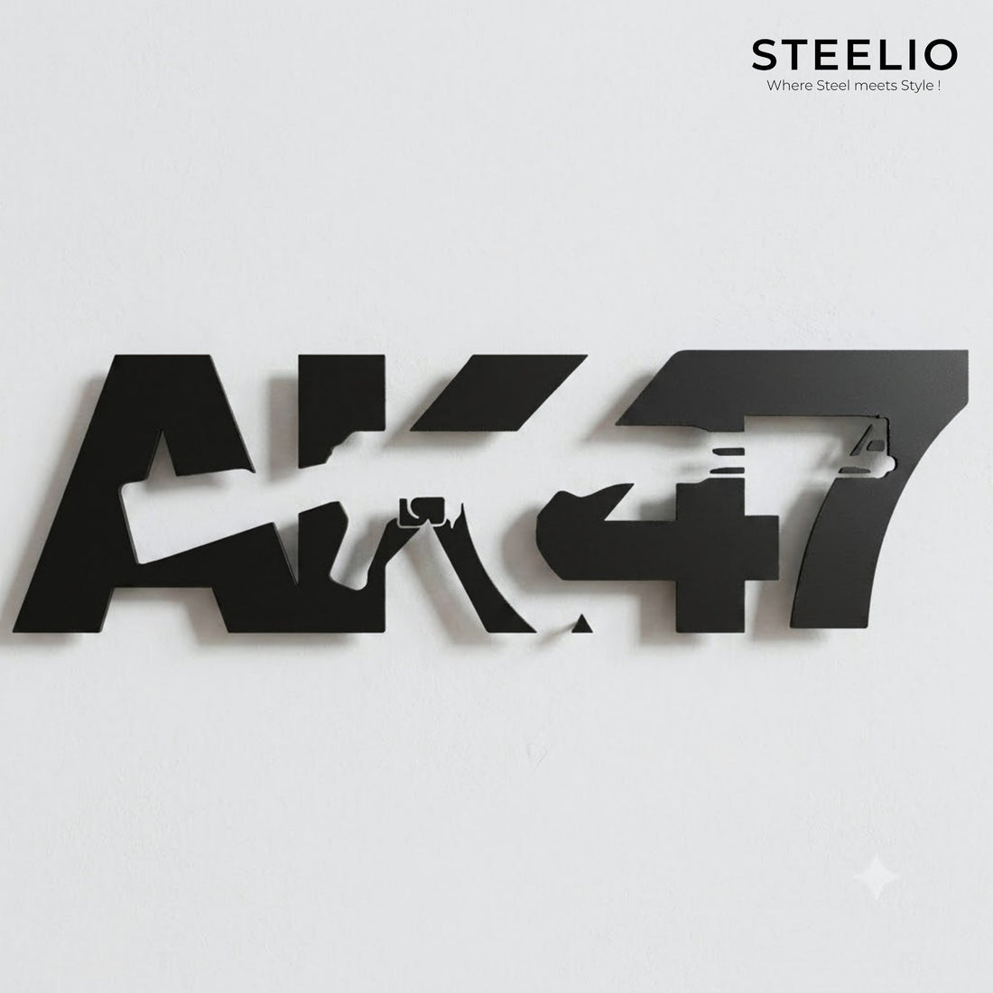 AK-47 Metal Wall Art