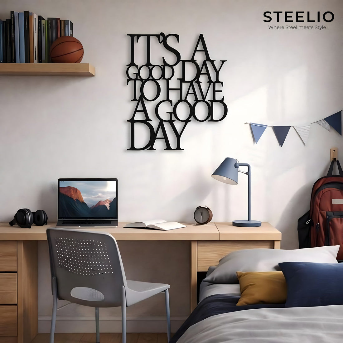 "Good Day" Typographic Wall Art