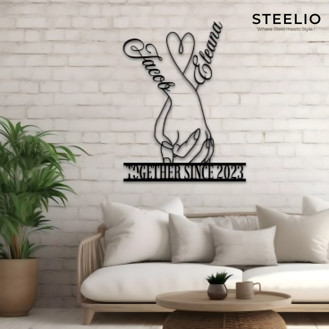 Infinity Love Personalised Wall Art