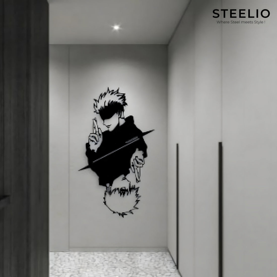 Anime Sorcerer Metal Wall Art