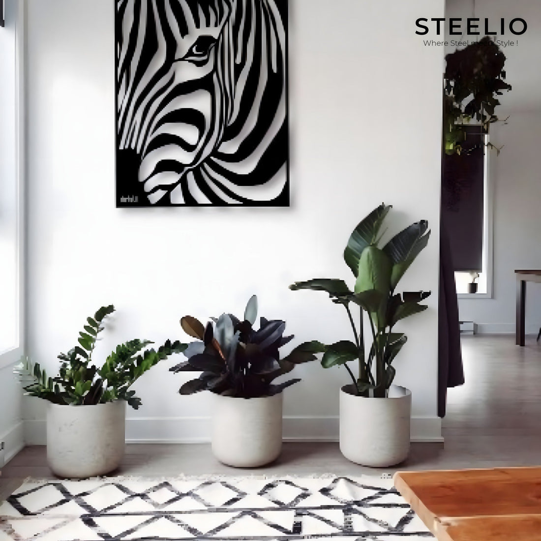 Abstract Swirl Metal Wall Art