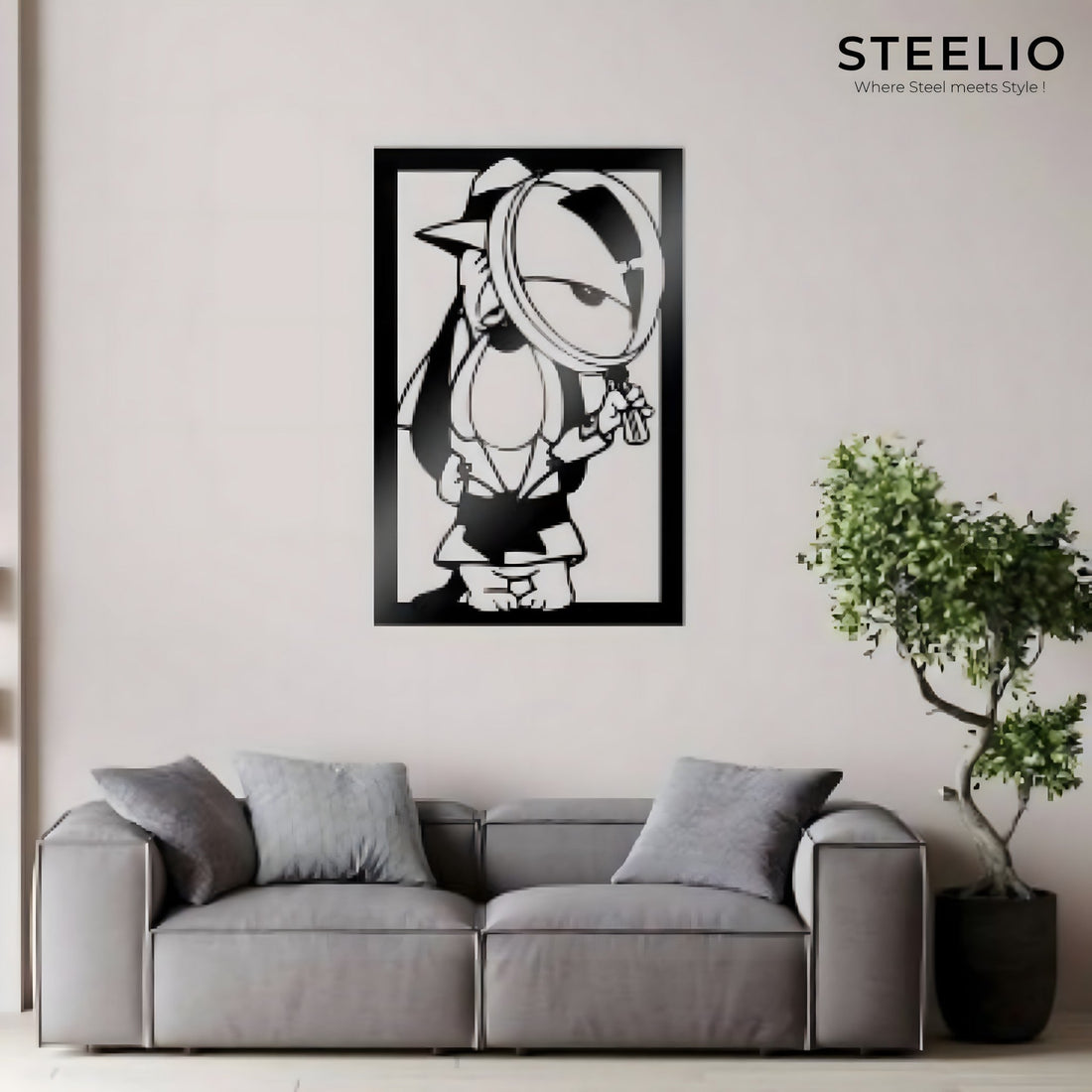 Pop-Art Comic Woman Metal Wall Art
