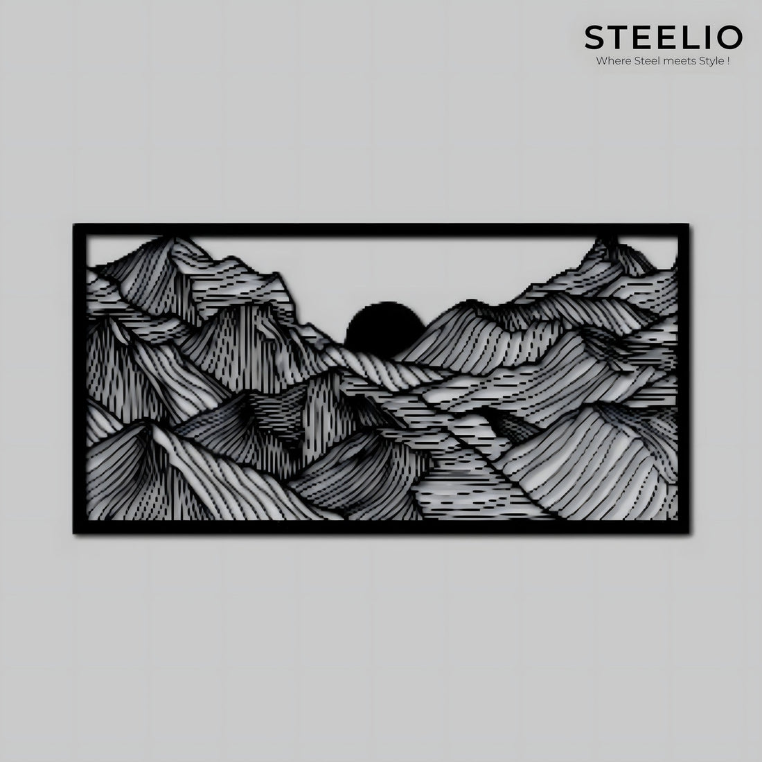 Mountain Landscape Metal Wall Art