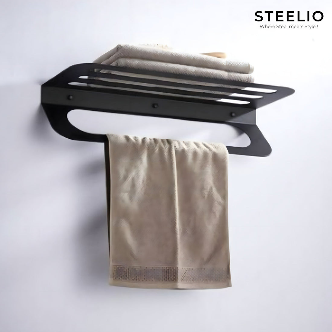 Multi-Rail Towel Shelf